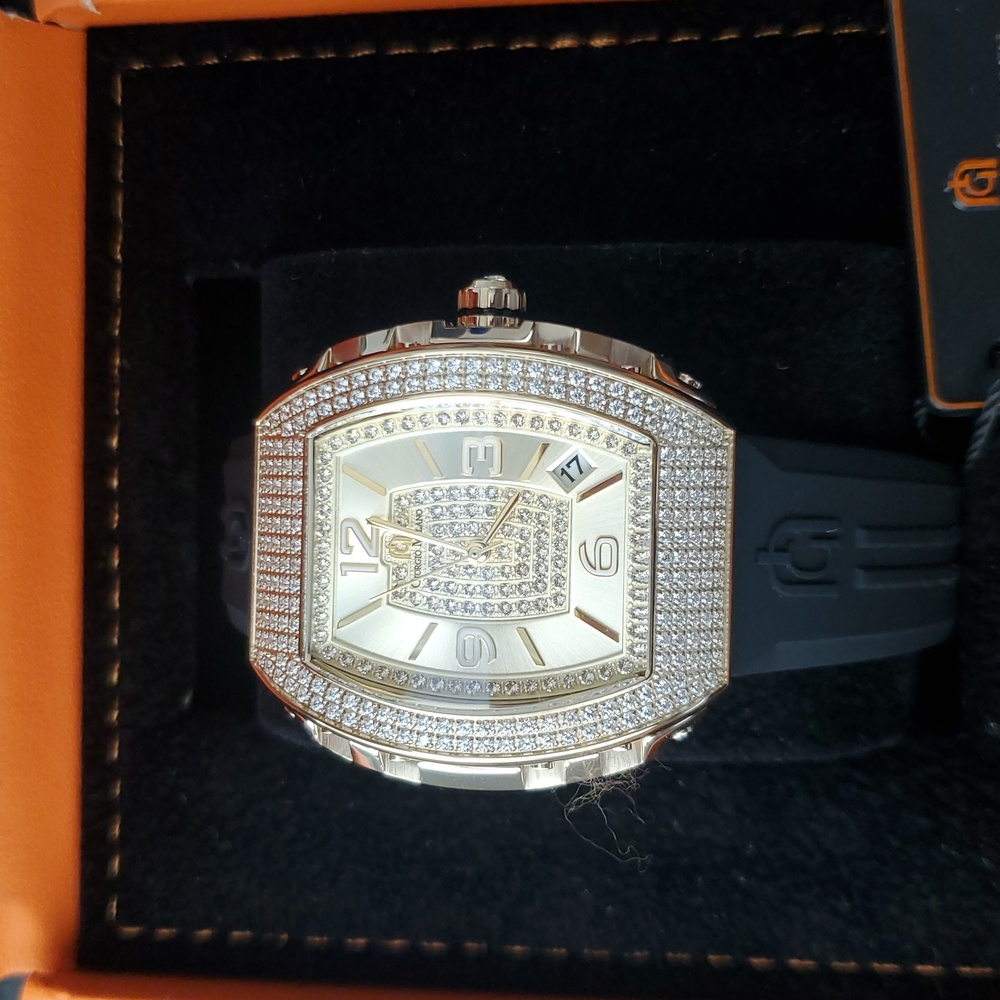 Gold and Silver Diamond Watch - Picture 5 of 6